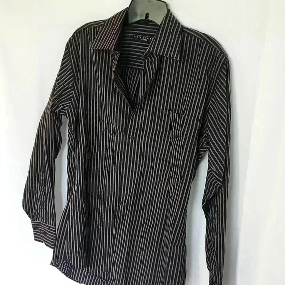 Geoffrey Beene fitted men's dress shirt Medium size 15 32/33 - Picture 2 of 6